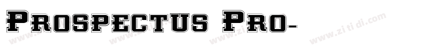 Prospectus Pro字体转换